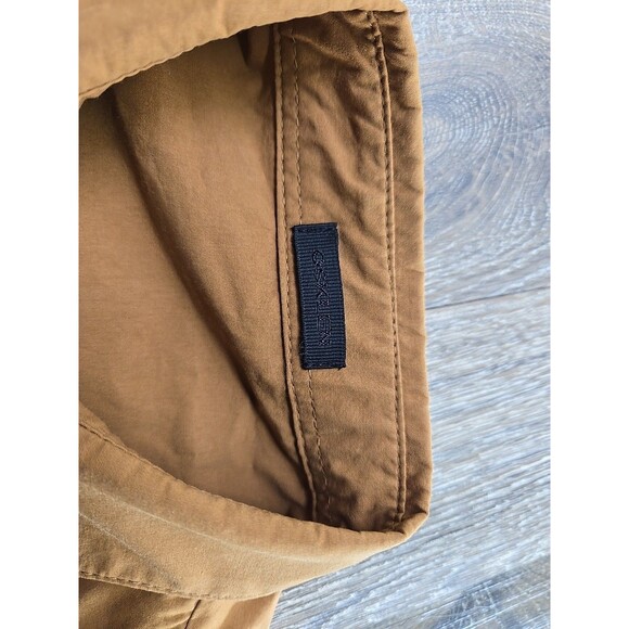 OSKLEN Oversized Shirt Jacket Shacket Women's S Camel Lightweight Cotton Collar - Picture 4 of 9